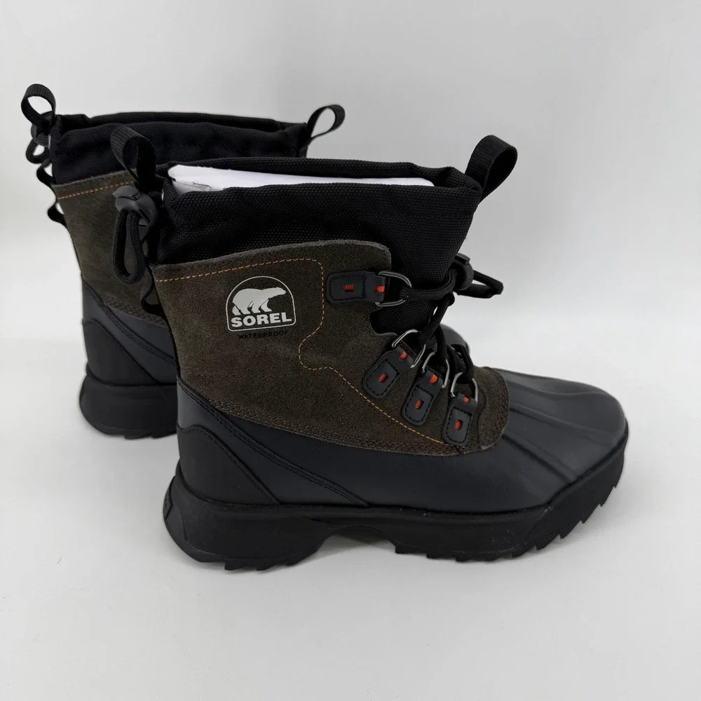 Sorel Scout 87 XT WP Mens 13 Black Quarry Waterproof Insulated Winter Boots‎ NEW